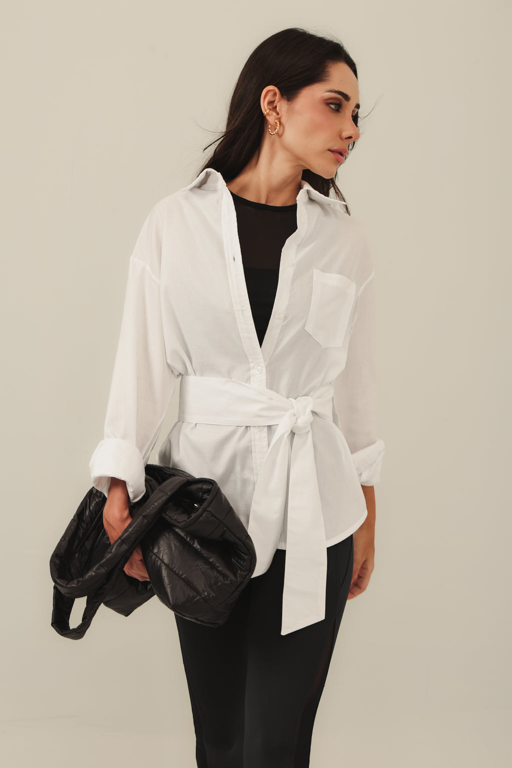 BLUSA TULE DRAPEADA