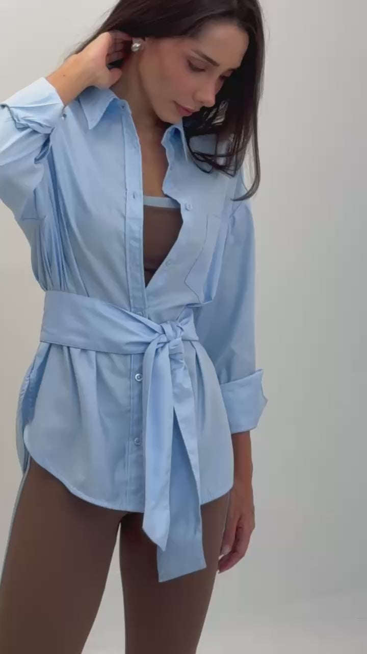 CAMISA OVERSIZED COM FAIXA