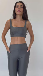 LEGGING RECORTES E BOLSO