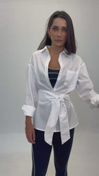 CAMISA OVERSIZED COM FAIXA