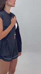 COLETE ALONGADO BOLSO CARGO