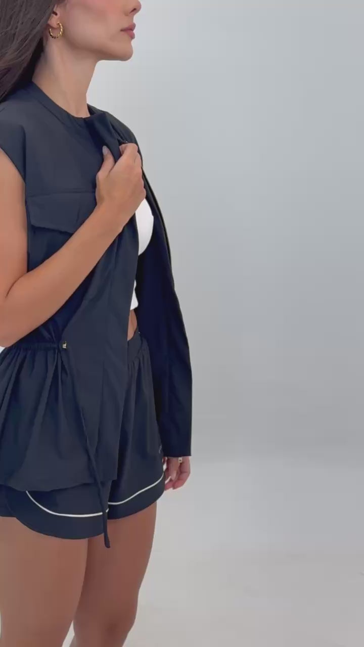 COLETE ALONGADO BOLSO CARGO