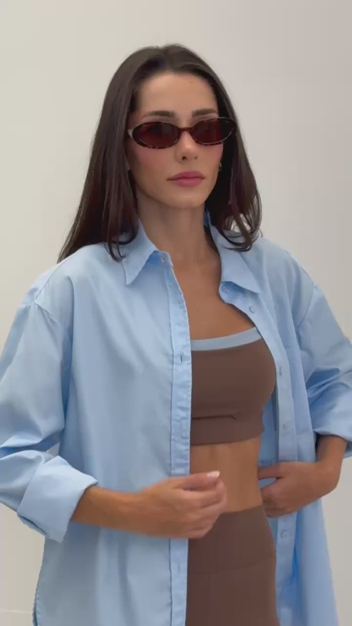 CAMISA OVERSIZED COM FAIXA